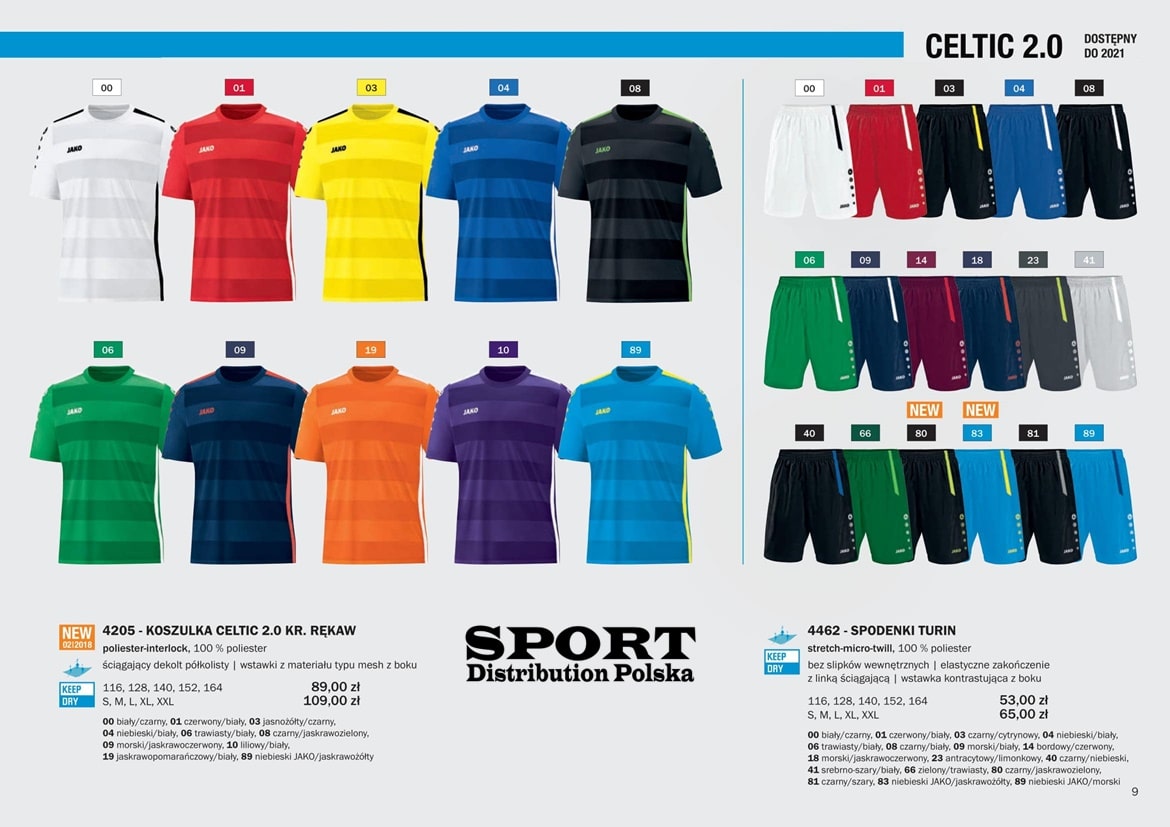 Koszulki meczowe JAKO Celtic 2.0
