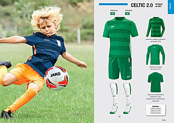 Koszulki piłkarskie junior JAKO Celtic 2.0